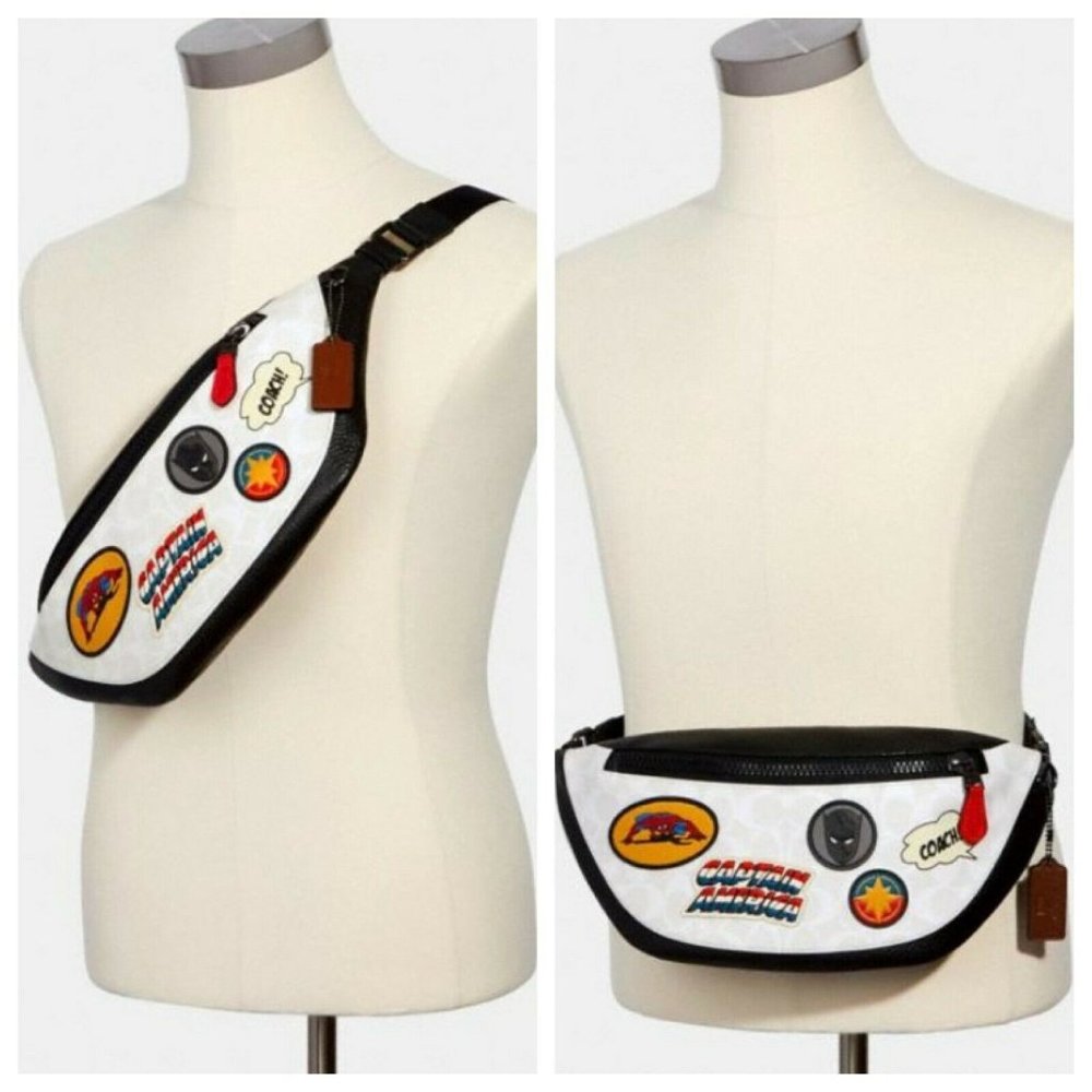 Coach x Marvel Warren Belt Bag Crossbody Bag - Picture 1 of 11